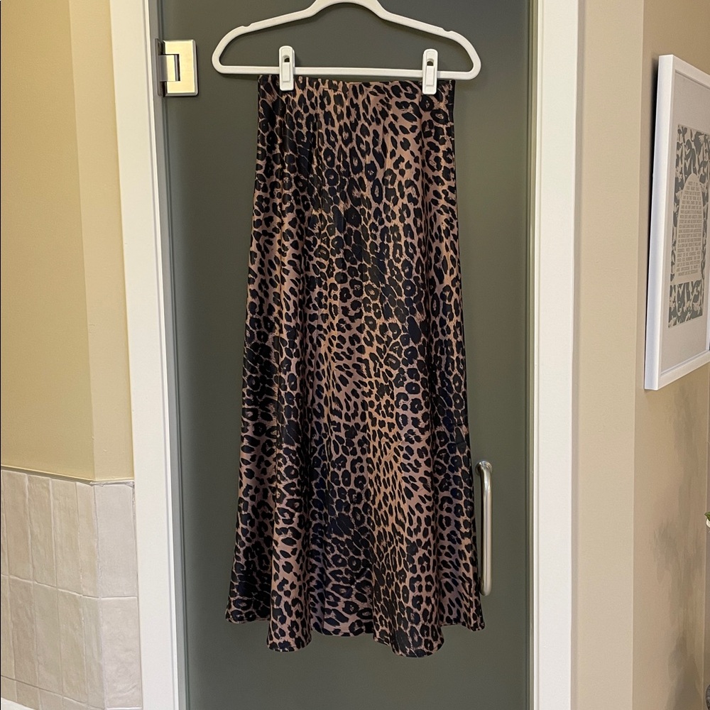 NEW Leopard Print A-Line Skirt